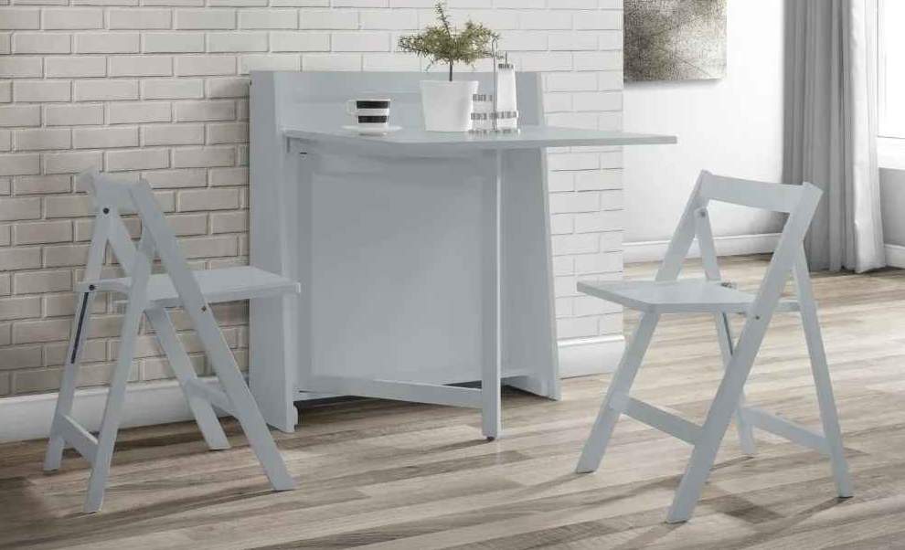 Helsinki Folding Dining Set - Light Grey
