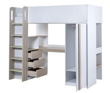 Load image into Gallery viewer, Ocean High Sleeper - Pale Wood/White
