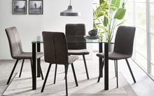 Load image into Gallery viewer, Piero Dining Table Collection - Glass/Black
