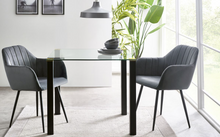 Load image into Gallery viewer, Piero Dining Table Collection - Glass/Black
