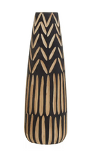 Load image into Gallery viewer, Arlo Natural/Black Wooden Vase Collection
