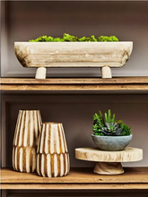 Load image into Gallery viewer, Arlo Brown/Natural Wooden Vase Collection
