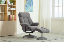 Load image into Gallery viewer, Biarritz Swivel Recliner &amp; Footstool - Lisbon Rock
