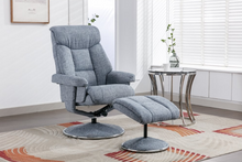 Load image into Gallery viewer, Biarritz Swivel Recliner &amp; Footstool - Lisbon Marine
