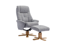 Load image into Gallery viewer, Dubai Swivel Recliner - Lisbon Rock Fabric
