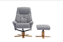 Load image into Gallery viewer, Dubai Swivel Recliner - Lisbon Rock Fabric
