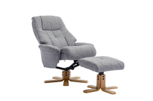 Load image into Gallery viewer, Dubai Swivel Recliner - Lisbon Rock Fabric
