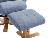 Load image into Gallery viewer, Dubai Swivel Recliner - Lisbon Marine Fabric
