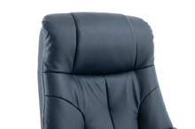 Load image into Gallery viewer, Dubai Swivel Recliner - Navy Plush Leather
