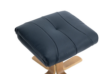 Load image into Gallery viewer, Dubai Swivel Recliner - Navy Plush Leather
