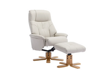 Load image into Gallery viewer, Dubai Swivel Recliner - Mushroom Plush Leather
