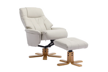 Load image into Gallery viewer, Dubai Swivel Recliner - Mushroom Plush Leather
