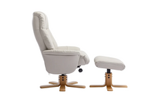 Load image into Gallery viewer, Dubai Swivel Recliner - Mushroom Plush Leather
