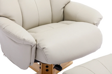 Load image into Gallery viewer, Dubai Swivel Recliner - Mushroom Plush Leather
