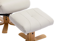 Load image into Gallery viewer, Dubai Swivel Recliner - Mushroom Plush Leather
