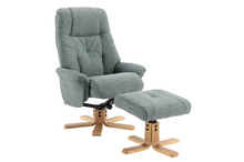 Load image into Gallery viewer, Dubai Swivel Recliner - Teal Fabric
