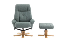 Load image into Gallery viewer, Dubai Swivel Recliner - Teal Fabric
