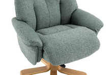 Load image into Gallery viewer, Dubai Swivel Recliner - Teal Fabric
