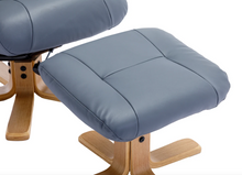 Load image into Gallery viewer, Hawaii Swivel Recliner - Petrol Blue Leather
