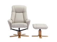 Load image into Gallery viewer, Hawaii Swivel Recliner - Mushroom Leather
