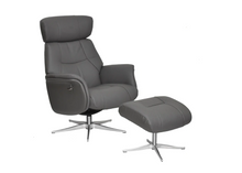 Load image into Gallery viewer, Murcia Swivel Recliner - Charcoal Leather
