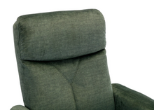 Load image into Gallery viewer, Paddington Swivel Recliner - Moss Green Fabric
