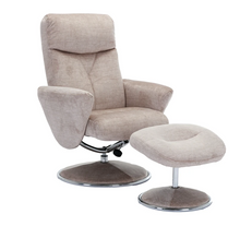 Load image into Gallery viewer, Paddington Swivel Recliner - Champagne Fabric
