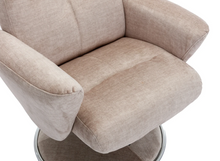 Load image into Gallery viewer, Paddington Swivel Recliner - Champagne Fabric
