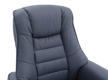 Load image into Gallery viewer, Sardinia Swivel Recliner - Petrol Blue Leather
