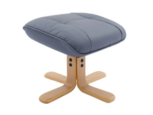 Load image into Gallery viewer, Sardinia Swivel Recliner - Petrol Blue Leather
