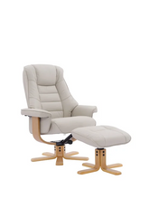 Load image into Gallery viewer, Sardinia Swivel Recliner - Mushroom Leather
