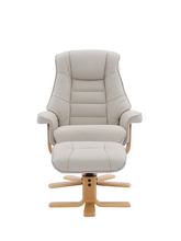 Load image into Gallery viewer, Sardinia Swivel Recliner - Mushroom Leather
