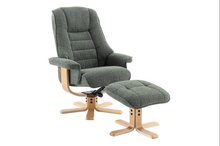 Load image into Gallery viewer, Sardinia Swivel Recliner - Chacha Fern Fabric
