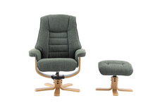 Load image into Gallery viewer, Sardinia Swivel Recliner - Chacha Fern Fabric
