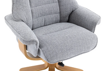 Load image into Gallery viewer, Sardinia Swivel Recliner - Chacha Dove Fabric

