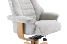 Load image into Gallery viewer, Sardinia Swivel Recliner - Greige Fabric
