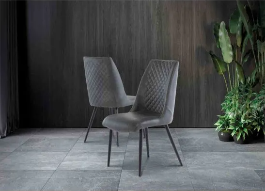 Amber Dining Chair - Grey PU