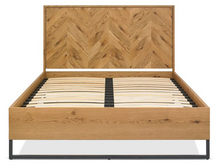 Load image into Gallery viewer, *SPRING CLEARANCE* Riva Oak Bed with Embleton Mattress - 4&#39;6&quot; Double
