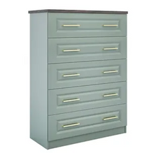 Load image into Gallery viewer, *CLEARANCE* Florence 5 Drawer Chest - Reed Green/Nebraska Oak
