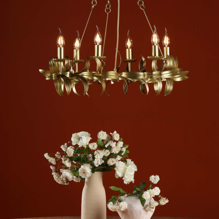 Nadria 6 Light Pendant - Satin Gold