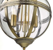 Load image into Gallery viewer, Vanessa Pendant Lighting Collection - Antique Brass/Glass
