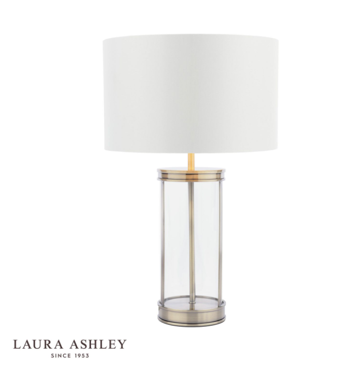 Laura Ashley Harrington Table Lamps - Antique Brass