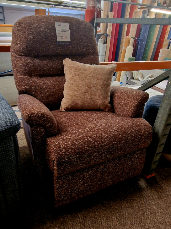 *SPRING CLEARANCE* Sherbourne Keswick Manual Recliner Chair - Minerva Brown