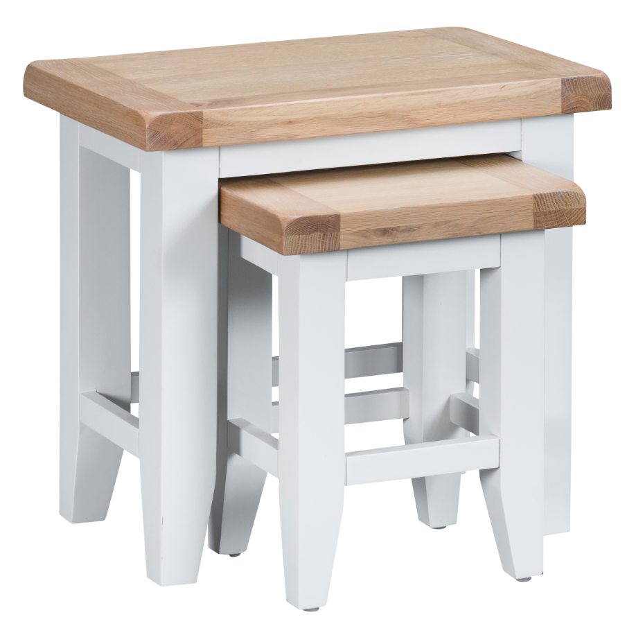 *SPRING CLEARANCE* TT Nest of 2 Tables - White