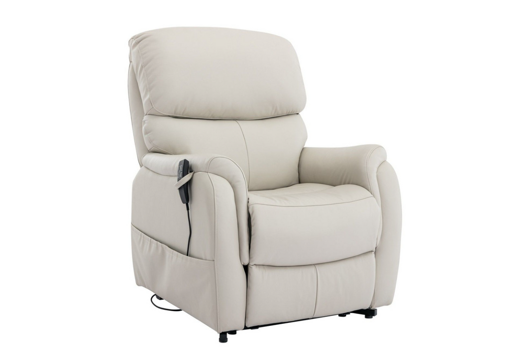 Normandy Riser/Recliner - Cream Leather
