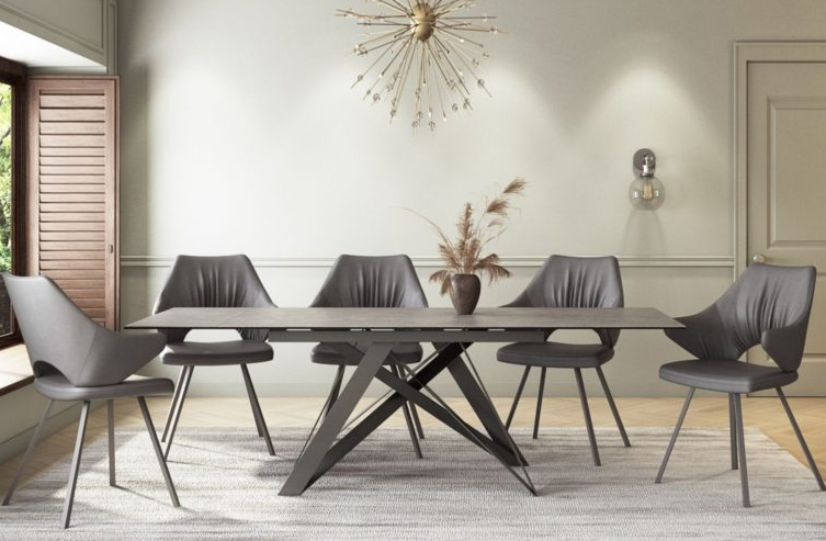 Visage Dining Table - Slate Grey