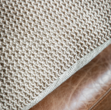 Load image into Gallery viewer, Moss Stitch Pom Pom Cushion - Natural *IN STOCK*
