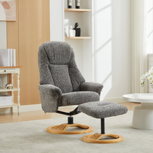 Load image into Gallery viewer, Aruba Swivel Recliner &amp; Footstool - Muscari
