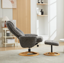 Load image into Gallery viewer, Aruba Swivel Recliner &amp; Footstool - Muscari
