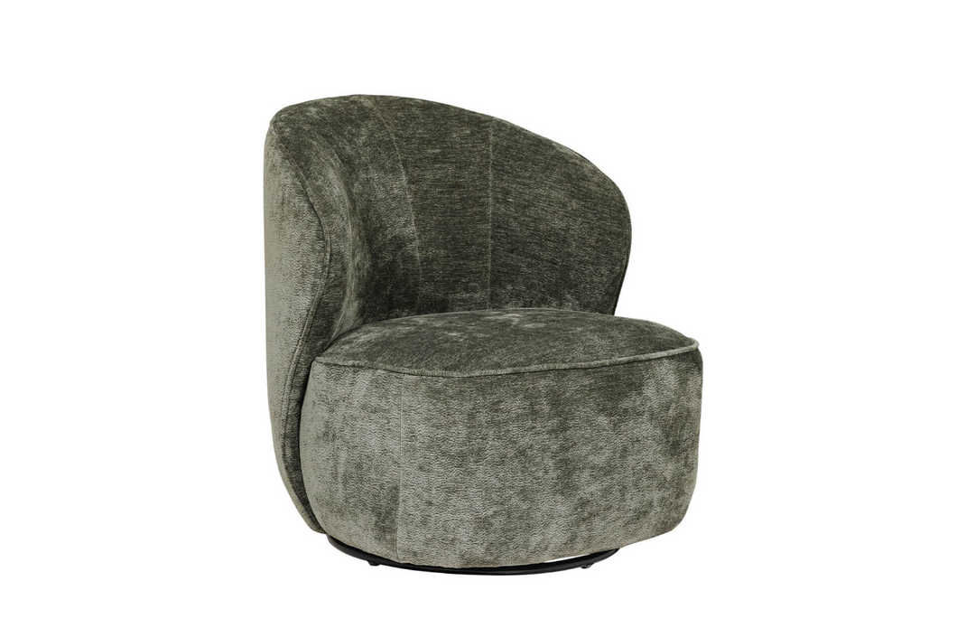 Edie Swivel Accent Chair - Green